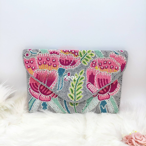 New Arrival Colorful <b>Boho</b> Womens Crossbody Purses Stylish and Compact Shoulder Bags with Vibrant Bead Embellishments - Product Image 4