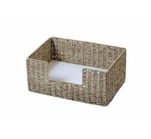 Accesorios tejidos para cama de mascotas de algas marinas naturales pequeñas para gatos y animales pequeños con patrón de animales - Product Image 4