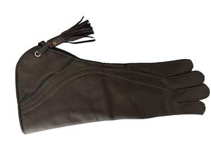 Guantes de cetrería de cuero suave de doble capa para caza salvaje guante de halcón transpirable de talla grande - Product Image 2