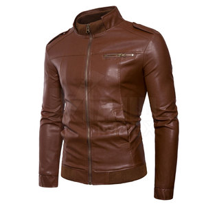 Chaqueta de invierno para hombre, nueva chaqueta de cuero para hombre 2023, venta al por mayor, diseño de moda, chaqueta de cuero genuino para hombre, chaqueta de invierno - Product Image 2