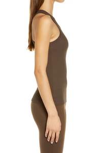 เสื้อกล้ามผ้าฝ้าย/เส้นใยไม้ไผ่สำหรับผู้หญิงเสื้อกล้ามออกกำลังกายในยิมเสื้อออกแบบได้ตามต้องการขนาด - Product Image 4