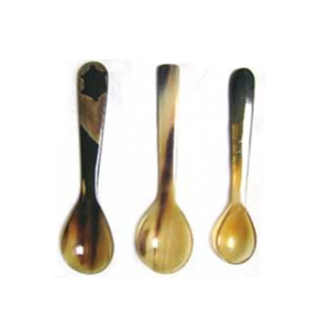 Juego de cubiertos de tamaño Irregular, juego de cubertería con diseño de cuerno y cuchara brillante - Product Image 1