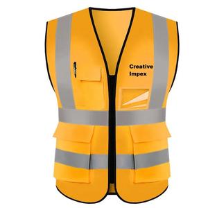 Chaleco de construcción de alta visibilidad, ropa de trabajo de alta visibilidad para uso de ingenieros y guardias, ropa de seguridad reflectante para Trabajo y Seguridad - Product Image 5