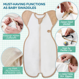 [Ccoccozam] Organic swaddle air mesh Aqua Shell (CCZ-SW-MAS) Conçu pour un confort et une sécurité ultimes bébé swaddle - Product Image 3