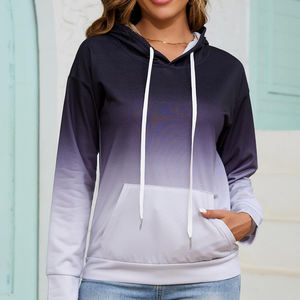 Qualité supérieure à la mode à la mode Tie Dye Hoodie Soloid Couleurs Élégant et confortable Femmes Tie Dye Hoodie - Product Image 3