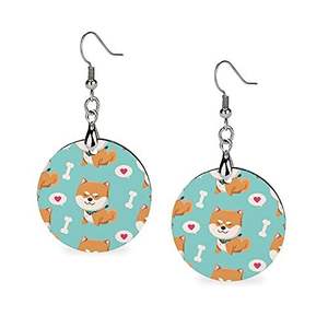 Pendientes de moda más locos con estampado de plato de Copa, pendientes impresos para mujer, regalos de cumpleaños para su joyería de moda - Product Image 5