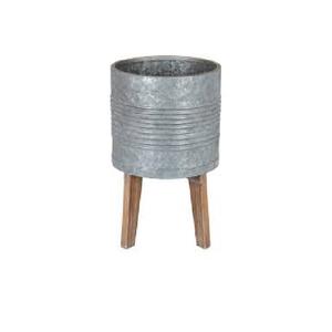 Diseño redondo de hierro galvanizado cama de jardín elevada al aire libre maceta de metal contenedor para verduras y flores - Product Image 3