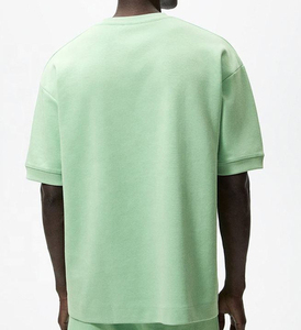 Camiseta de hombre de algodón 100% al por mayor de fabricante de alta calidad, ropa de calle holgada con impresión de logotipo personalizado OEM de longitud larga - Product Image 2