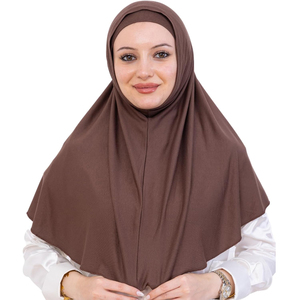 Hijab en polyester doux de qualité supérieure pour femmes musulmanes, respirant, léger, durable, foulard pour un usage quotidien et la prière - Product Image 1