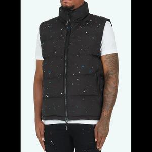 Chaleco acolchado de bloque de color informal con cremallera y logotipo de marca personalizado para hombre, chaquetas de material de relleno de poliéster/nailon DE CALIDAD 100% - Product Image 3