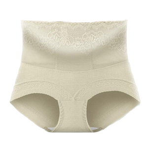 High Waist Abdomen Cross-Border Explosions <b>Ladies</b> Underwear Plain Premium Quality Wholesale Customized Color Size Style - Product Image 3