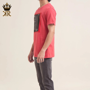 Camisetas de Manga Corta para Hombre, 100% Algodón, Tejido de Punto, Cuello Redondo, Estilo Vintage, Transpirables, Tallas Grandes, con Logotipo Personalizado - Product Image 3