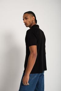 เสื้อโปโลแขนสั้น100% สีกรมท่าสำหรับผู้ชายเสื้อคลาสสิกระบายอากาศกระชับกล้ามเนื้อมีสไตล์ลำลองแนวธุรกิจแบบถัก - Product Image 4