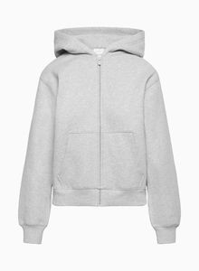 Sudadera Corta con Capucha para Mujer, Estilo Urbano, con Cierre, Bordado Personalizado, Colores Sólidos, Estilo Vintage Otoñal, Logotipo Frontal, 100% Algodón Felpa - Product Image 2