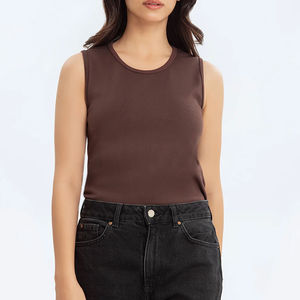 Venta caliente Logotipo de impresión personalizada mujeres gimnasio entrenamiento camisetas sin mangas mujeres comodidad secado rápido Fitness entrenamiento camisetas sin mangas OEM - Product Image 4