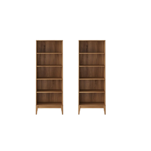 Stylish Contemporary Wooden Bedroom Bookcase Solid Wood Bookshelf Storage Furniture 3-Tier Wooden Bookcase <b>Shelving</b> Display - Product Image 1