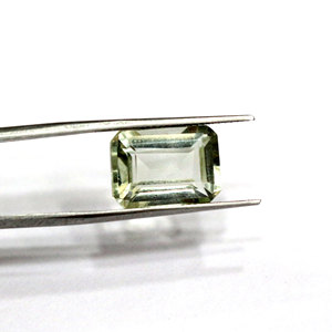 เบาะพลอยอเมทิสต์สีเขียวแปดเหลี่ยม10X14มม. สำหรับทำเครื่องประดับ - Product Image 2