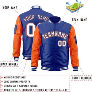 Mode Varsity Jacket Personnalisé Broderie Équipe Logo Nom Numéro Contraste Couleurs Collège Letterman Veste Dropshipping - Product Image 3