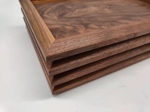 Plateau en bois polyvalent élégant fait à la main et durable pour une utilisation quotidienne par Crescent Crafts - Product Image 4