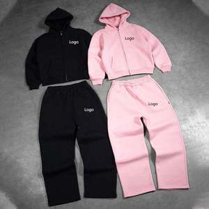 ชุดวอร์มผ้าฝ้ายมีฮู้ดสำหรับผู้ชายชุดวอร์มผ้าฝ้าย100% ซีดซีดแบบวินเทจ - Product Image 2