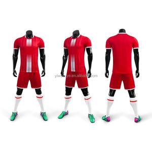 Ensemble de maillots de football pour adultes, respirant, séchage rapide, haute qualité, 100% polyester, personnalisable - Product Image 4