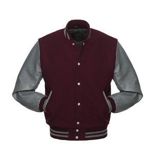 MOVA TEXTILES Meilleure veste universitaire personnalisée avec impression de logo et de design Veste universitaire de haute qualité en cuir à manches Lettermen Varsity Jackets - Product Image 5