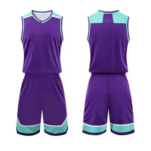 Ensemble de maillots d'entraînement de basketball, impression d'équipe personnalisée, polyester, séchage rapide, évacuation de l'humidité, uniforme de sport pour la pratique en salle de sport, OEM - Product Image 5