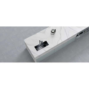 Grande dalle murale moderne en quartz Calacatta Luo de Unionstone, imperméable - Product Image 2