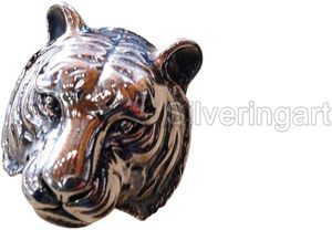 Anillo de Hombre, Anillo Grande con Diseño de Tigre Bengal, Artesanía Detallada, Joyería Hecha a Mano para Navidad, Anillo de Plata de Ley 925 Sólida Personalizable - Product Image 5