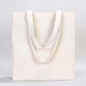 Blank Canvas <b>Medium</b> Cotton Tote <b>Bags</b> 16W X 14H X 5L Reusable Recyclable Heat Transfer Printing Letter Pattern for Advertising - Product Image 3