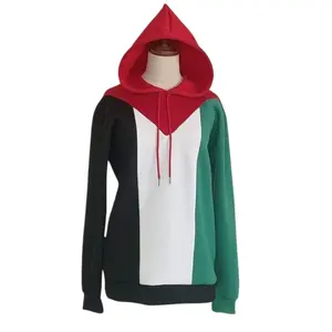 großhandel Herren individuelle OEM kostenlose Palästina Hoodie 100 % Bio-Baumwolle schnell trocknende Pullover Hoodie lange Ärmel Kapuzen-Sweatshirts