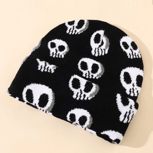 Bonnet de sport personnalisé pour la course à pied et le cyclisme, imprimé DTG, tricoté, respirant et imperméable, 100% acrylique, sans revers - Product Image 5