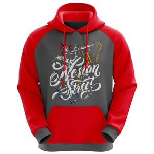 Sudaderas con capucha de mezcla de algodón básicas de béisbol personalizadas para hombres y mujeres sudaderas con capucha de calle sublimadas - Product Image 5