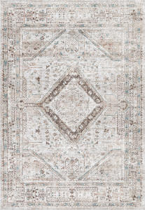 Adiva พรม20FT ผ้าแจ็คการ์ดโพลีเอสเตอร์ทอตุรกีเครื่องทำจากผ้าฝ้ายที่ล้างทำความสะอาดได้ในบ้านไม่ลื่นขายส่งแบบธรรมดา - Product Image 6