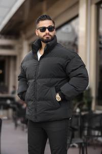 Abrigo Largo Acolchado de Invierno para Hombre, Chaqueta de Plumón de Visón, Cálido, Aislante, Cortavientos, Impermeable, Informal, para Exteriores, con Cremallera, Color Gris - Product Image 6