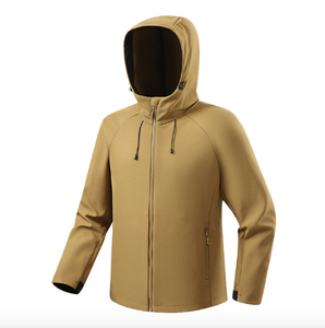 Nouvelles vestes bomber softshell à motif uni tendance, personnalisées, en gros, à porter au quotidien, streetwear décontracté, à capuche, pour l'hiver - Product Image 6