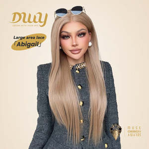 DWY High Quality Honey Blonde Lace Synthetic <b>Wig</b> Transparent Lace Front Heat Resistant Fiber Medium Cap Size <b>Short</b> Low Price! - Product Image 1