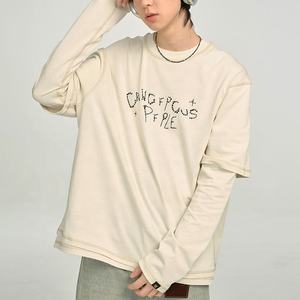 T-shirt en coton tricoté personnalisé pour hommes T-shirt à manches courtes en pur coton doux OEM Casual Topwear Respirant Summer Fashion - Product Image 1