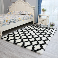 Alfombra Decorativa Personalizada de Lana y Seda, 5-6mm de Grosor, Forma de Corazón, Suave, Lavable, para Cuarto de Niños, con Patrón de Color Sólido