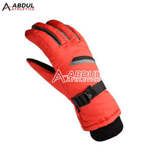 Gants de ski d'extérieur pour hommes, imperméables, coupe-vent, thermiques, pour l'hiver, logo OEM - Product Image 4