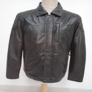 Chaqueta larga para hombre hecha de cuero de vaca Pull Up chaqueta delgada de cuero genuino para uso diario - Product Image 5