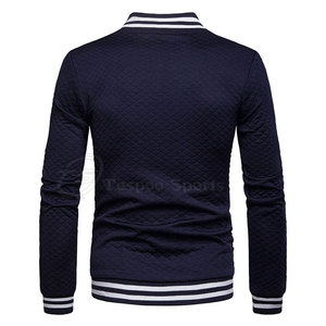 Chaquetas Casuales de Invierno para Hombre al Mejor Precio, Chaqueta Letterman de Algodón y Lana de Alta Calidad, Cuello Mao, Transpirable, Servicio OEM Personalizable - Product Image 2