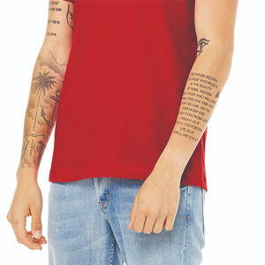 T-shirt personnalisé du fournisseur T-shirt imprimé de logo personnalisé 100% coton T-shirt uni et vierge à col en V ajusté de haute qualité pour hommes - Product Image 5