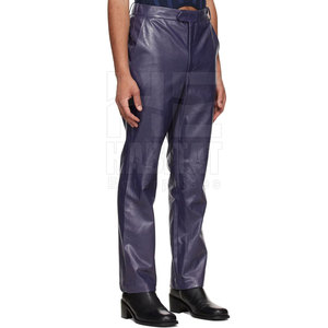 Pantalones de Cuero para Hombre de Diseño Único, Cómodos, Elegantes, Duraderos, de Cuero Genuino Suave, Ajuste Perfecto para Uso en Exteriores - Product Image 2