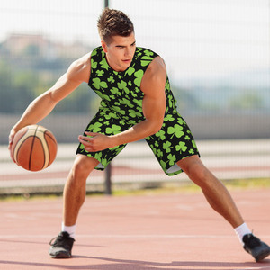 Été Hommes Casual Street Wear Basketball Uniform BSCI Polyester Sportswear New Design Quick Dry Printed Uniform - Product Image 2