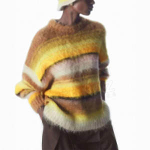 Respirant Look Mohair Jersey Laine Tissu Hiver Porter Mohair Jersey Couleur Attractive OEM Service Mohair Jersey - Product Image 2