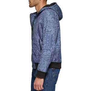 Chaqueta Bomber de Invierno para Hombre, Estilo Moderno, Cuello Alto, con Capucha, Transpirable, con Estampado de Letras, para Uso en Exteriores, MOQ Bajo - Product Image 4