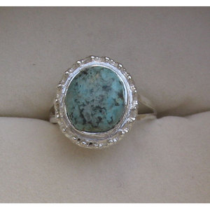 Bague Shah Gems pour femme en turquoise naturelle, sertie en argent sterling 925 - Product Image 1