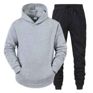 Conjunto Deportivo para Hombre, Chándal de Alta Calidad 100% Algodón, Sudadera con Capucha y Pantalones Deportivos Personalizados, Ropa Deportiva Holgada para Invierno - Product Image 6