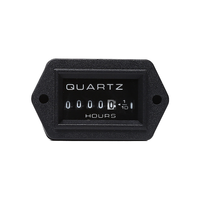 Compteur d'heures mécanique noir SYS, compteur d'heures à commande par quartz 12-36VDC 30-60VDC 220VAC
